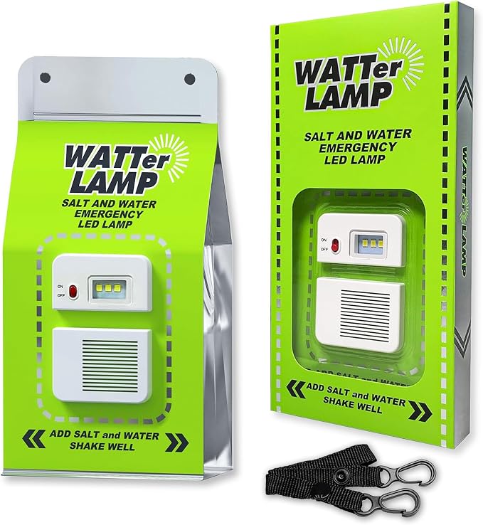 Une lampe qui fonctionne avec de l’eau et du sel. Tout simplement.